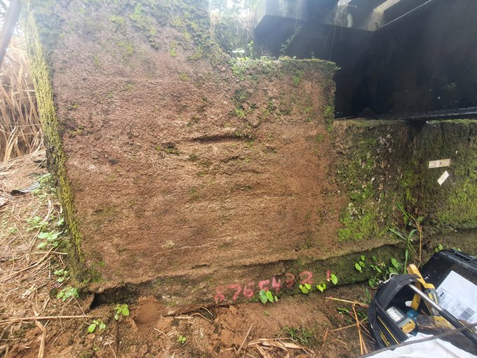 Concrete Scanning of bridge abutment