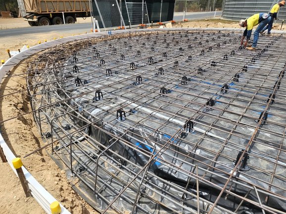Design and certification of industrial tank slabs