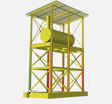 Design and modelling of industrial steel structure