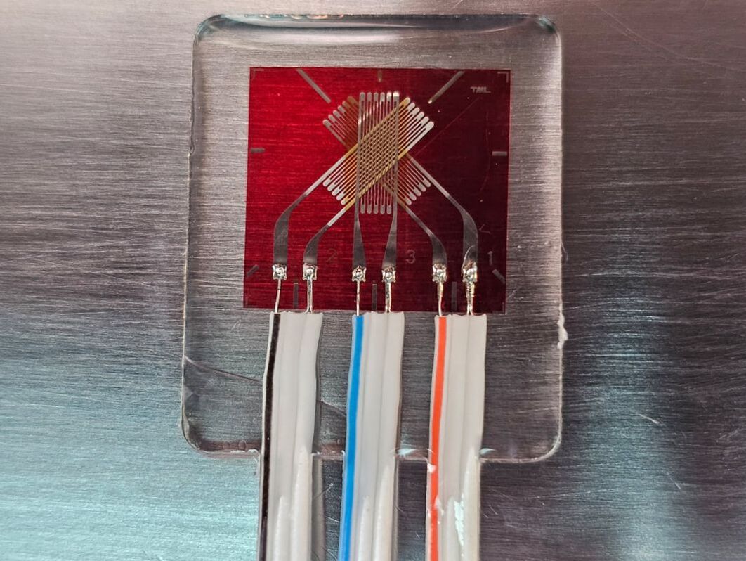 Strain gauge used for measurment of load in steel structure