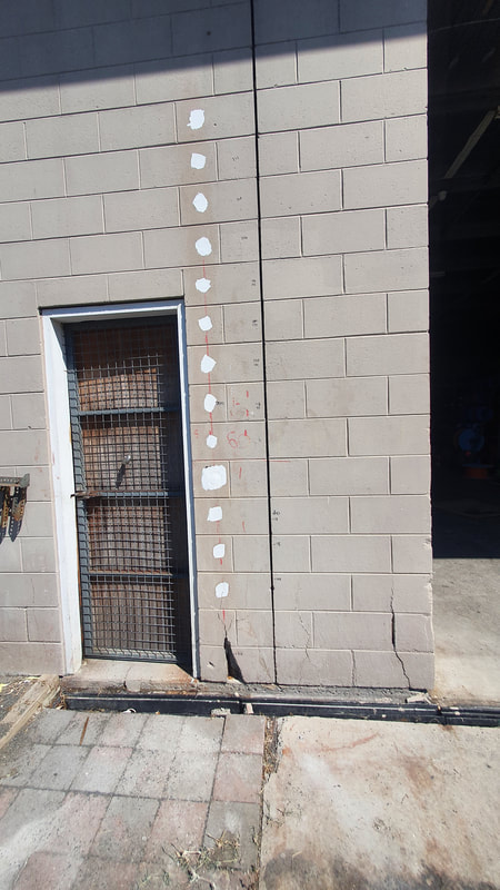 Half Cell Corrosion Mapping of besser block wall