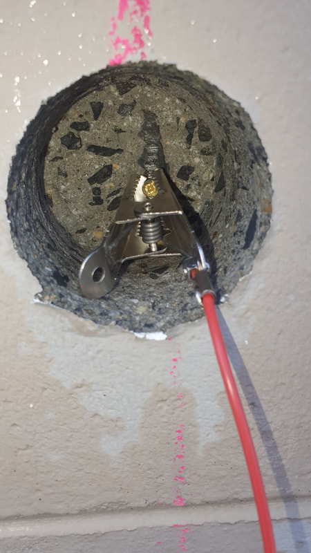 Half Cell Earthing to reinforcement for corrosion testing