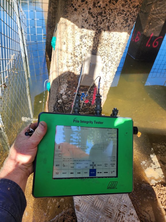Integrity testing of concrete pile