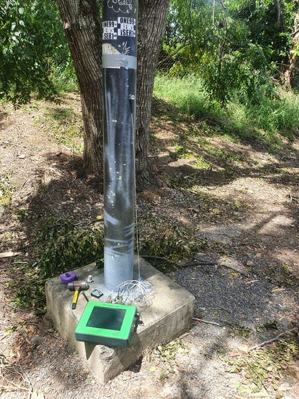 integrity testing of light pole footing