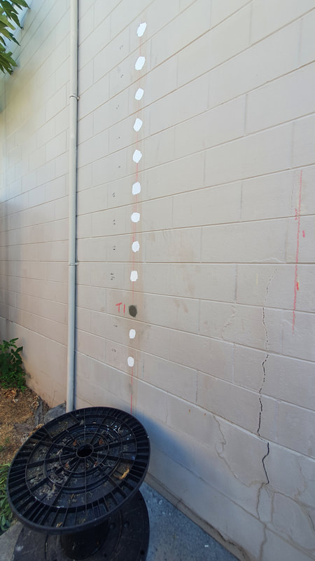 Internal Corrosion Mapping of besser block wall