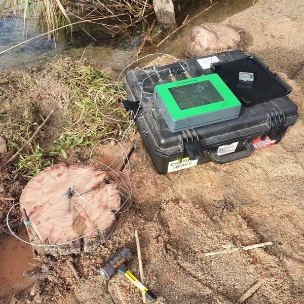 Low Strain Integrity testing of timber pile