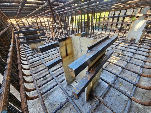 Pre-pour inspection of concrete bridge foundations