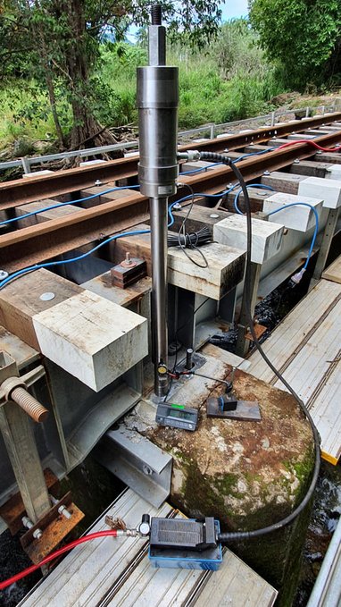 Pullout testing of bolts in concrete